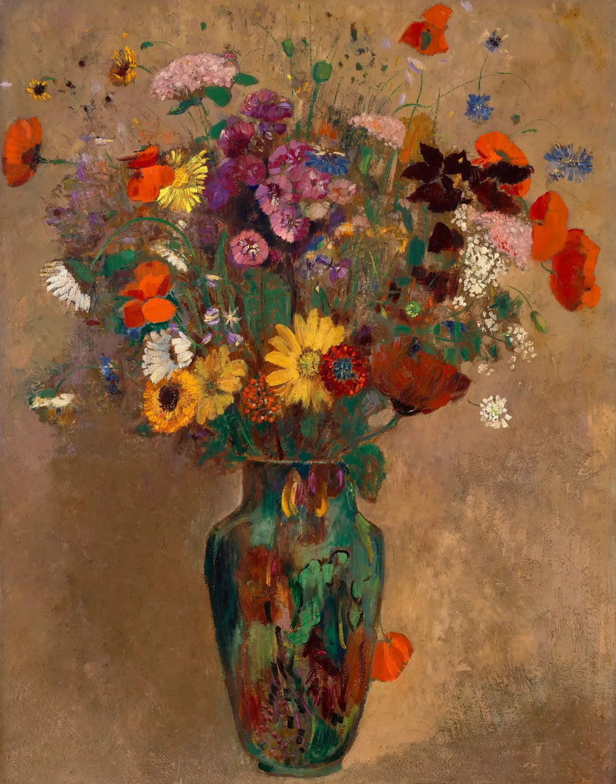 باقة كبيرة من أزهار الحقول - أوديلون ريدون