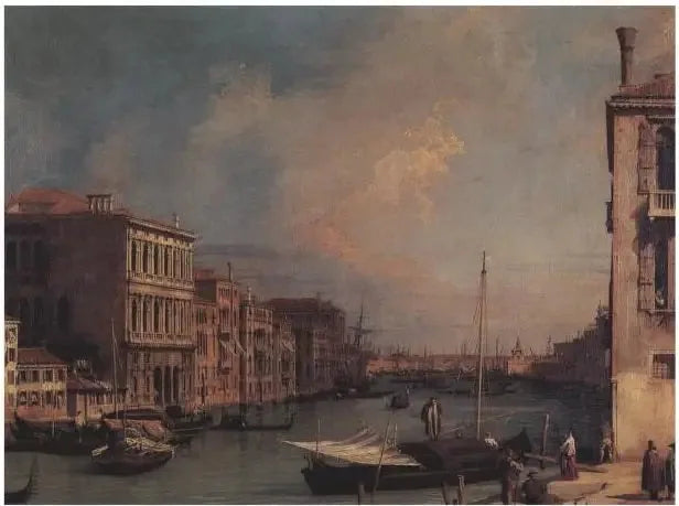 كانال كبير مطل على الشرق من Campo S. Vio - Canaletto