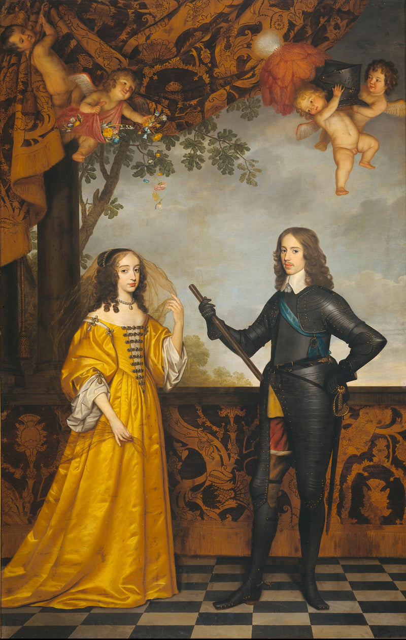 غيوم الثاني (1626-1650)، أمير أورانج، وزوجته ماري ستيوارت (1631-1660) - غريت فان هونثورست