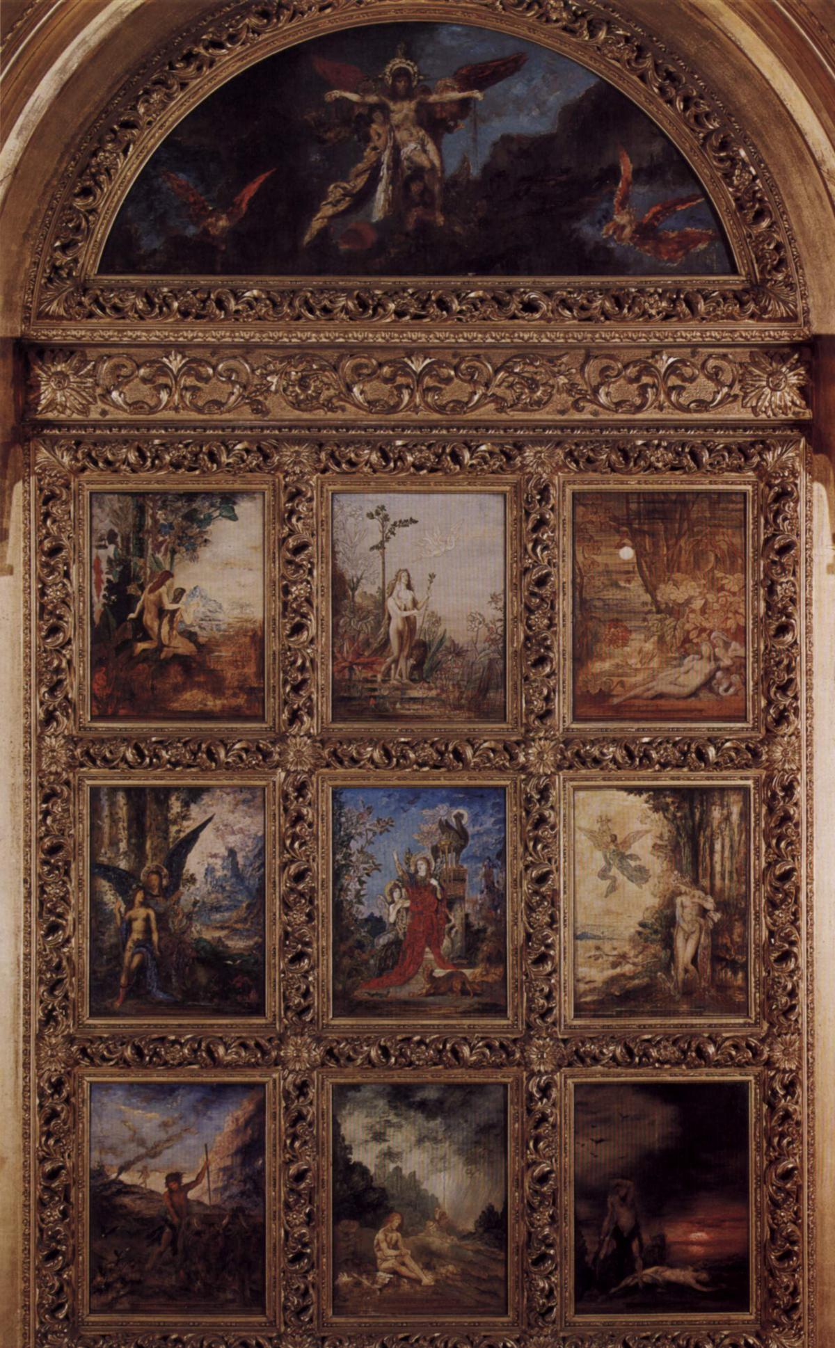 La Vie de l’Humanité, peinture de Gustave Moreau