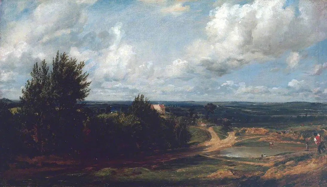 Hampstead Heath, avec la maison appelée « The Salt Box » - John Constable image 1 copie peinte à la main à l’huile