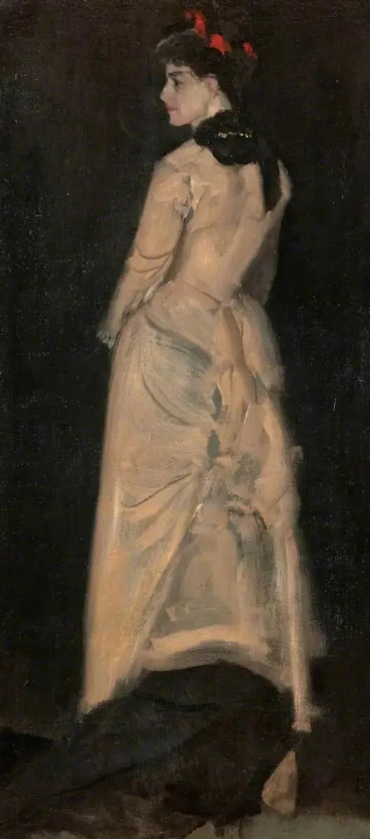 تناغم بالألوان الجلدية والسوداء: بورتريه للسيدة لويز جوبلينغ 1877 (زيت) - جيمس أبوت مكNeill ويستلار