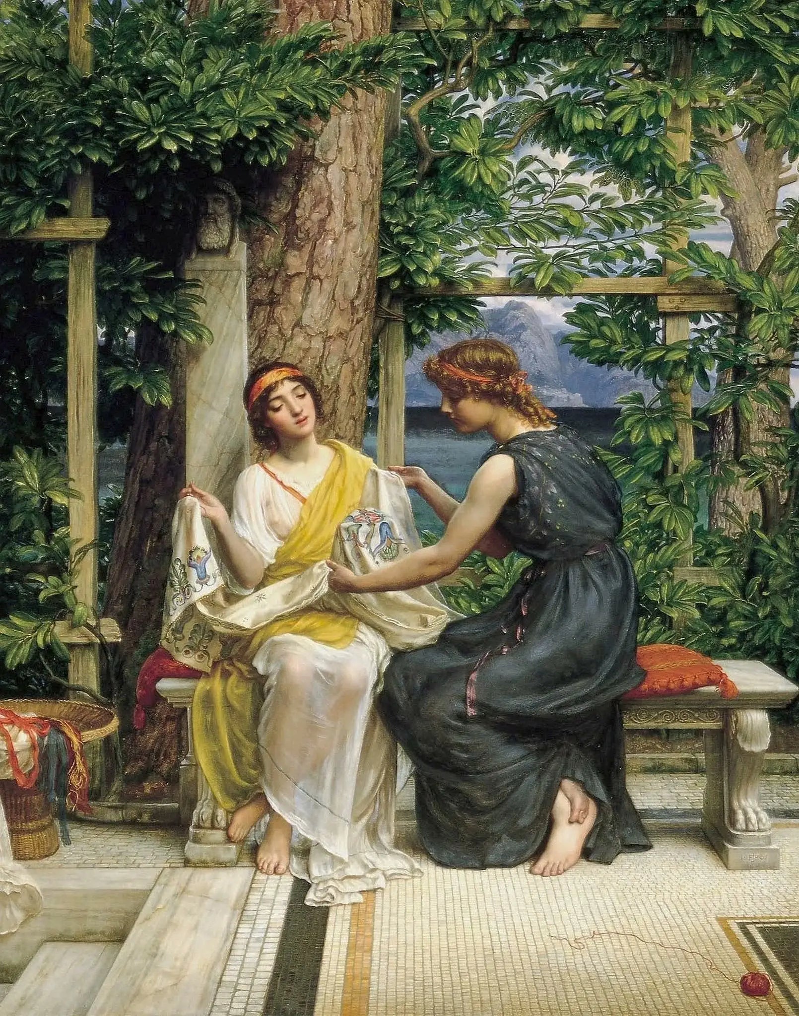 Hélène et Hermia - Edward Poynter - Alpha Reproduction