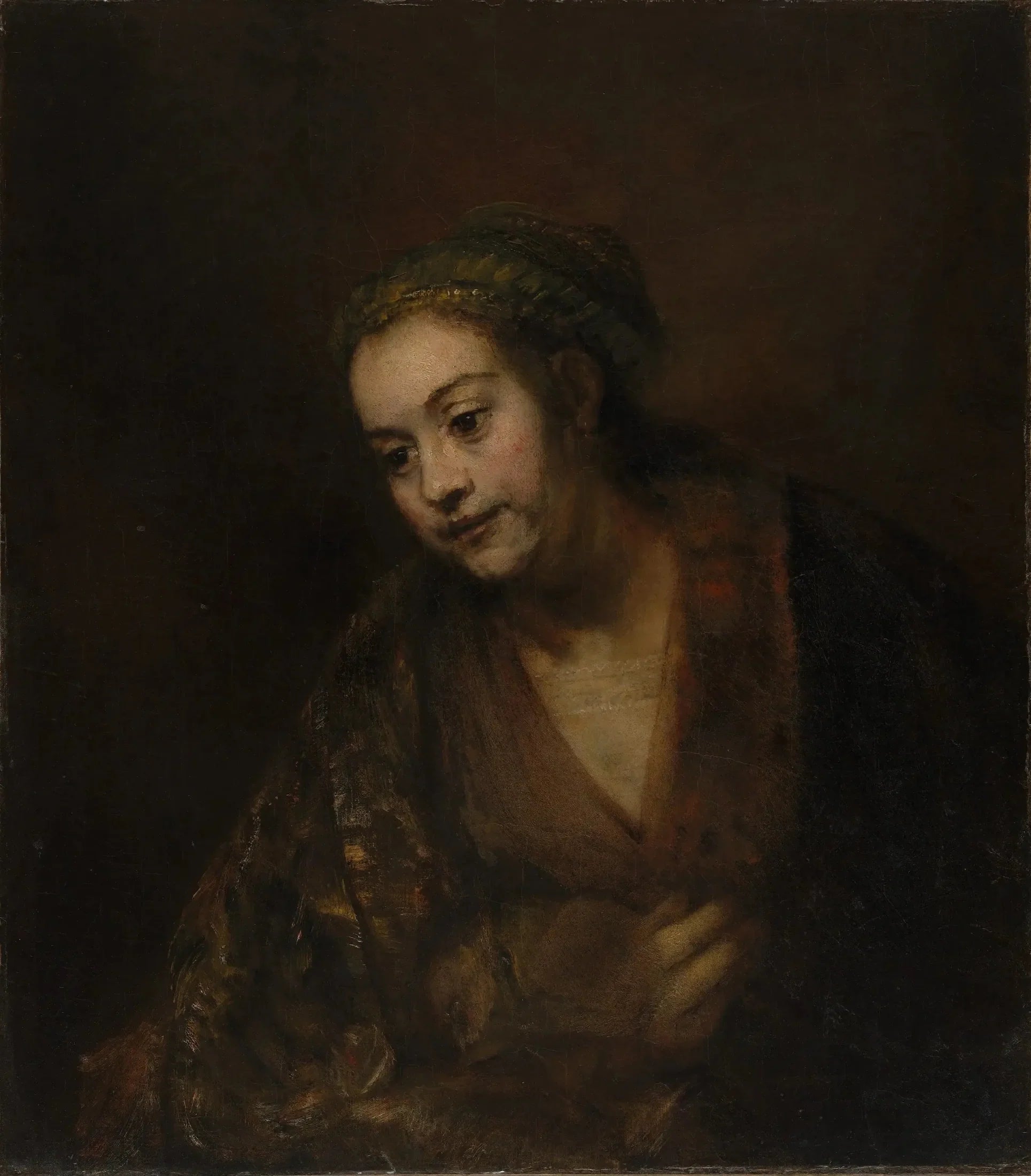 Hendrickje Stoffels (1626-1663) - Rembrandt image 1 copie de tableau peinte à la main