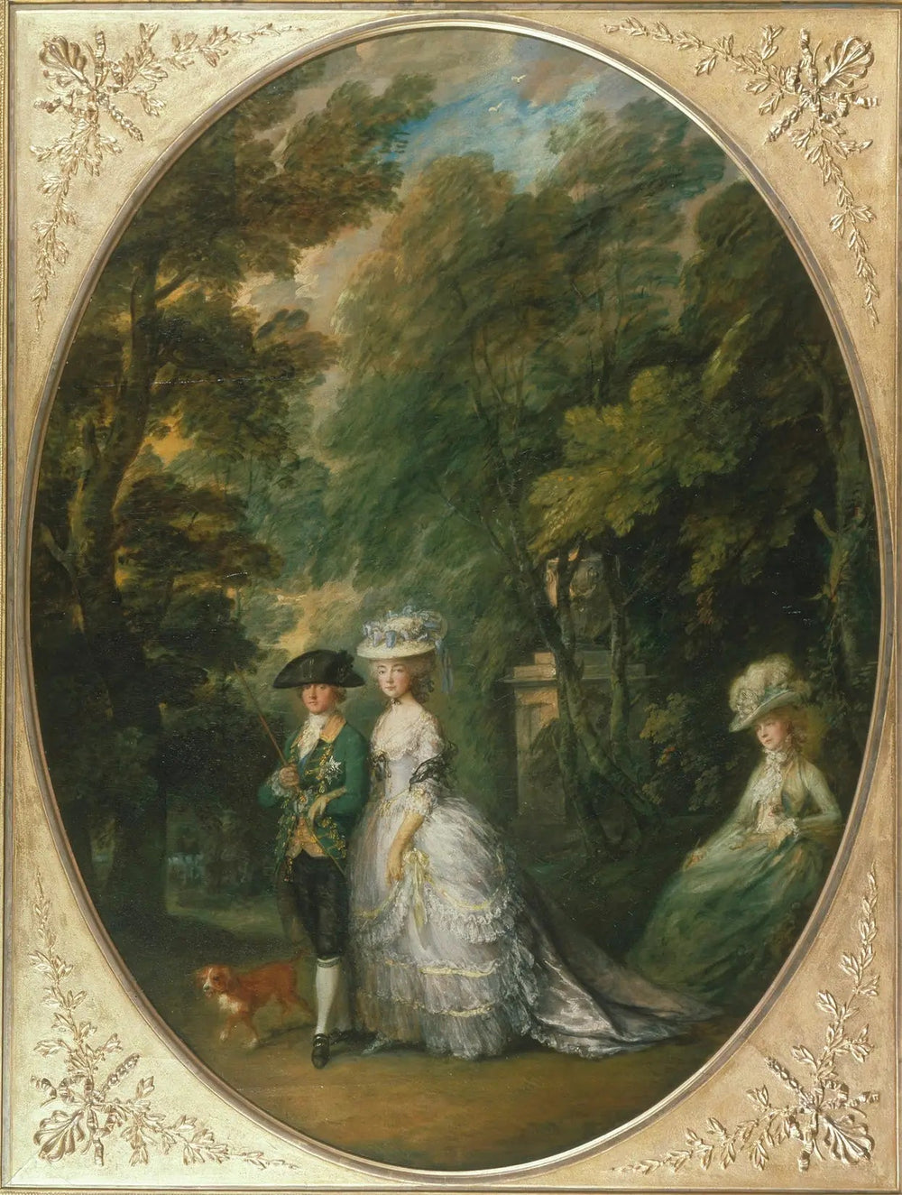 Henri, duc de Cumberland avec Anne, duchesse de Cumberland, et Lady Elizabeth Luttrell - Thomas Gainsborough image 1 copie de tableau peinte à la main