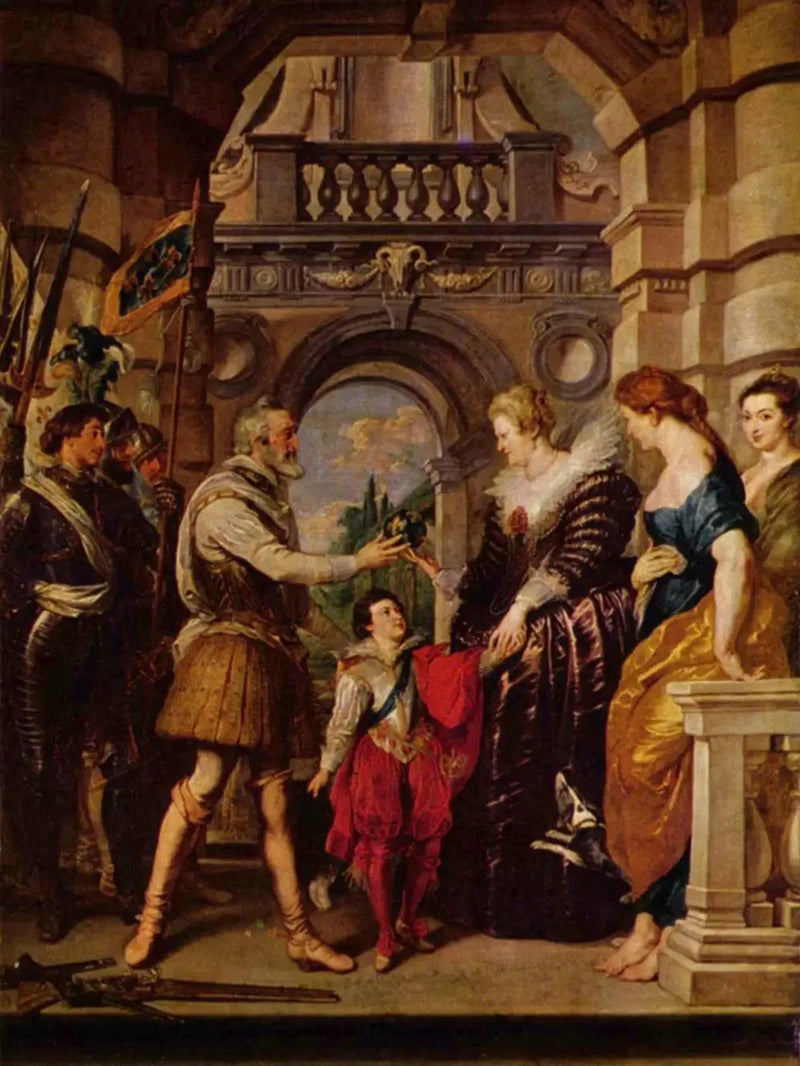 هنري الرابع ينطلق لحرب ألمانيا ويعهد إلى الملكة بحكم مملكته في 20 مارس 1610 - بيتر بول روبنز