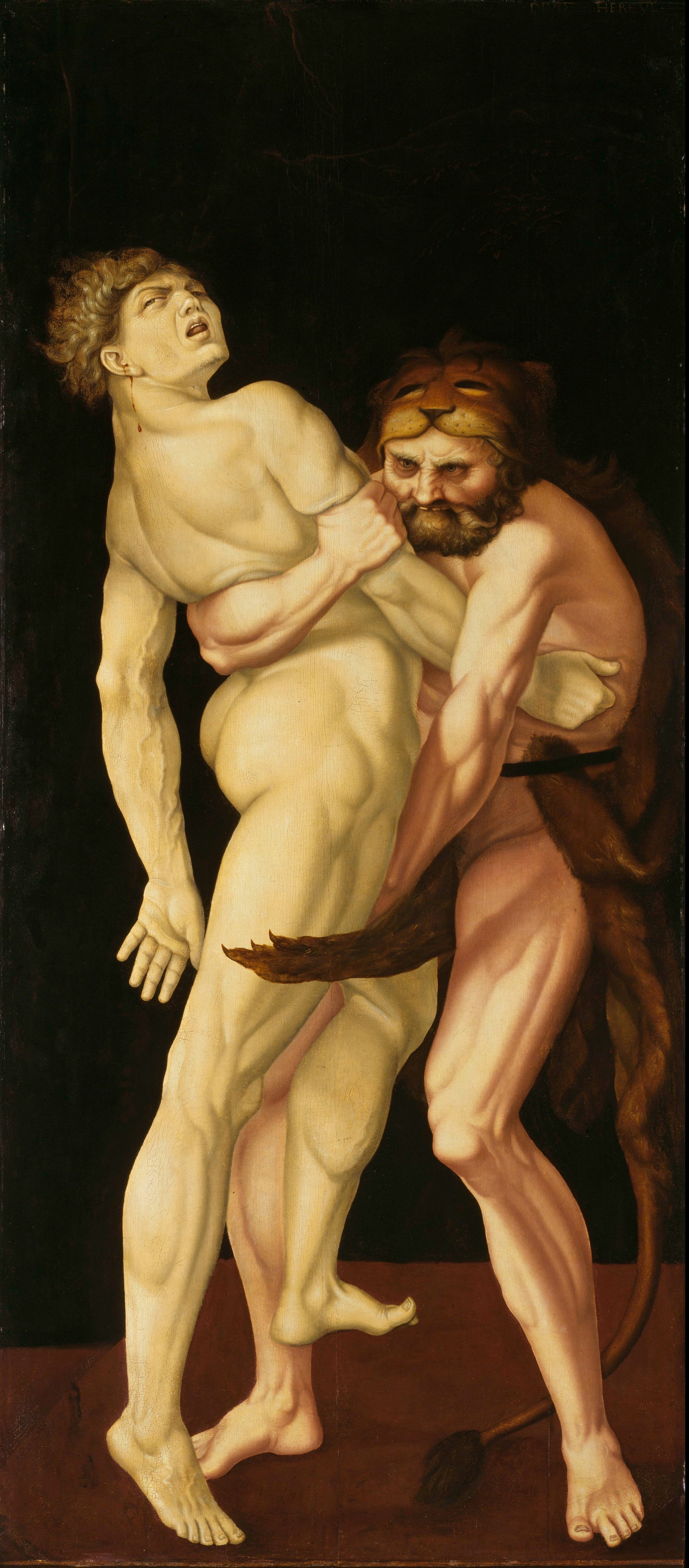 Héraclès et Antée - Hans Baldung Grien - Alpha Reproduction
