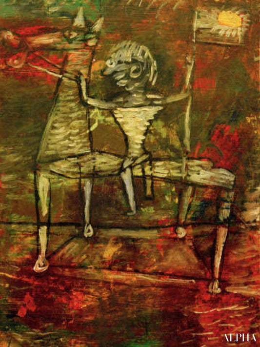 Héraut nain à cheval, 1923 - Paul Klee - Reproductions de tableaux et peintures haut de gamme
