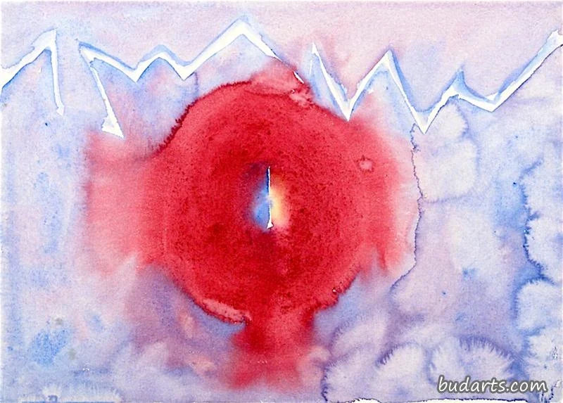 À propos des fleurs et des arbres : Mauve, peinture de Hilma af Klint