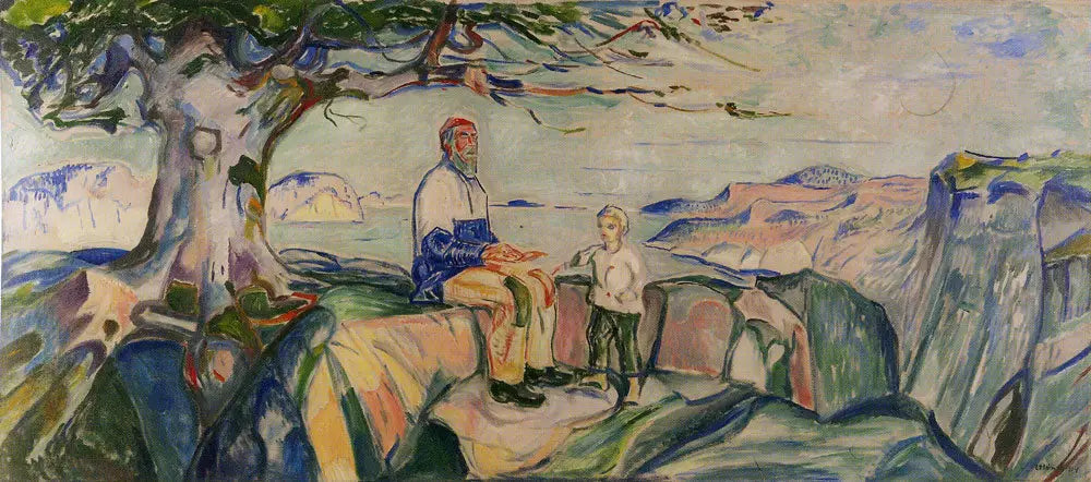 Histoire - Edvard Munch image 1 copie peinte à la main à l’huile