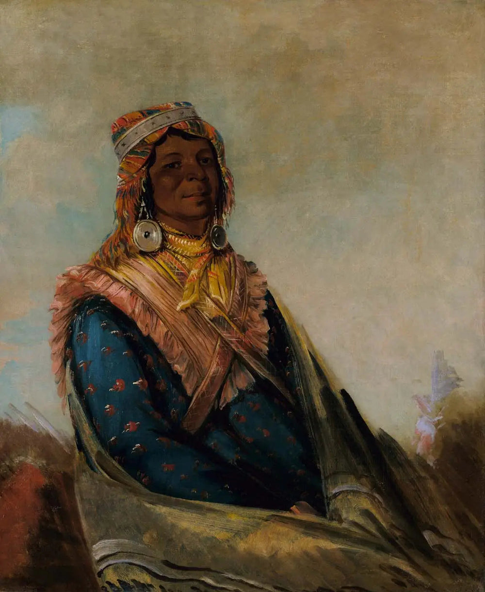 Hól-te-mál-te-téz-te-néek-ee, Sam Perryman - George Catlin image 1 reproduction de peinture à l’huile