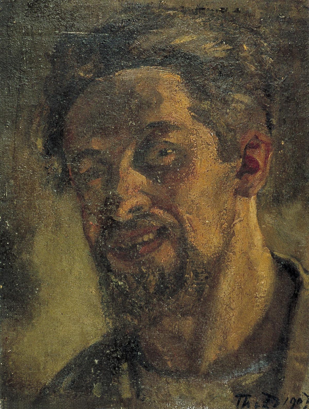 Homme souriant (autoportrait ?) - Theo van Doesburg image 1 reproduction réalisée par Alpha Reproduction