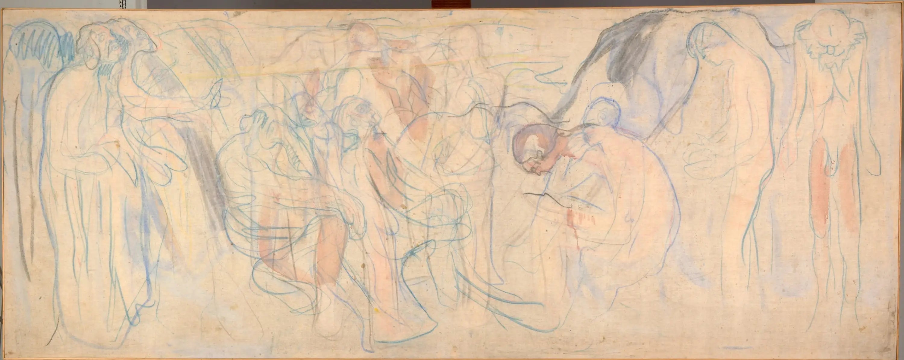 Reproduction du tableau « Hommes nus dans un paysage - Edvard Munch » par Alpha Reproduction en peinture à l’huile