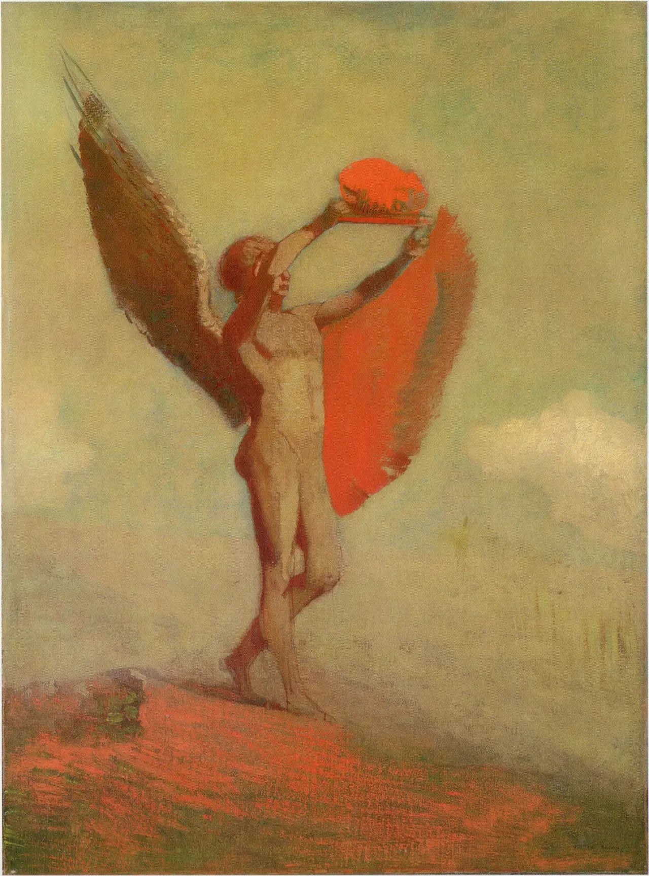 Icare - Odilon Redon image 1 copie peinte à la main à l’huile