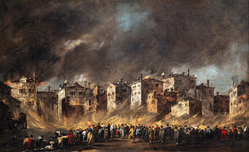 حريق في مخازن زيت سان ماركولا - فرانشيسكو غاردي