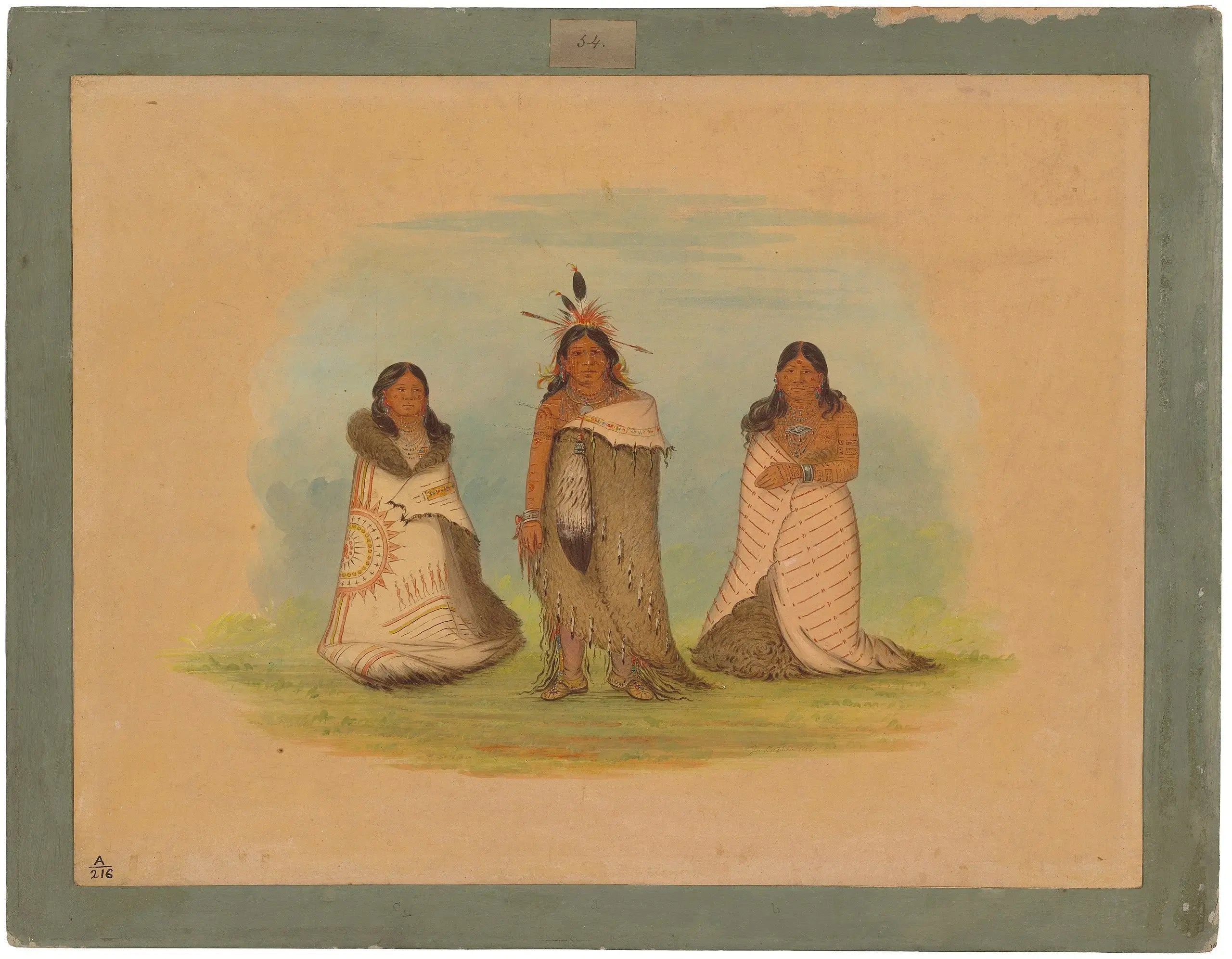 Indiens Puncah - George Catlin - Alpha Reproduction