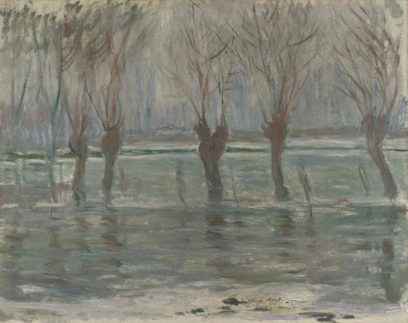 L’Inondation de Claude Monet, 1896 – National Gallery de Londres NG6278, Wildenstein 1439