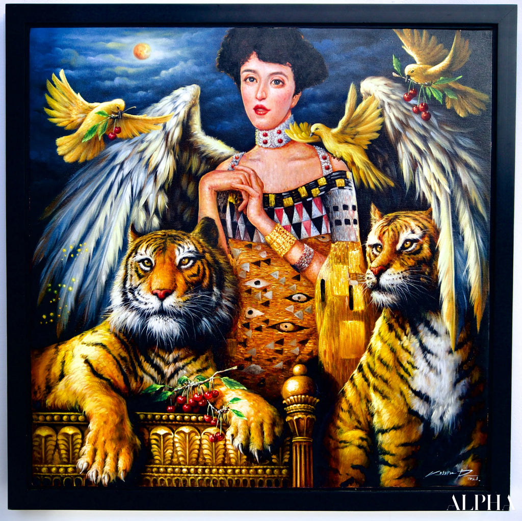 Adele Bloch-Bauer Inspiration - Kesorn | 80 x 80 cm Reproductions de tableaux à la peinture à l’huile