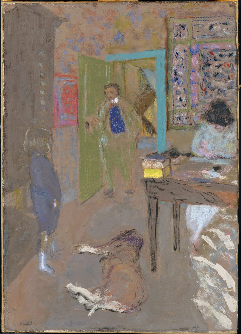 Intérieur à Saint-Jacut - Édouard Vuillard image 1 copie peinte à la main à l’huile