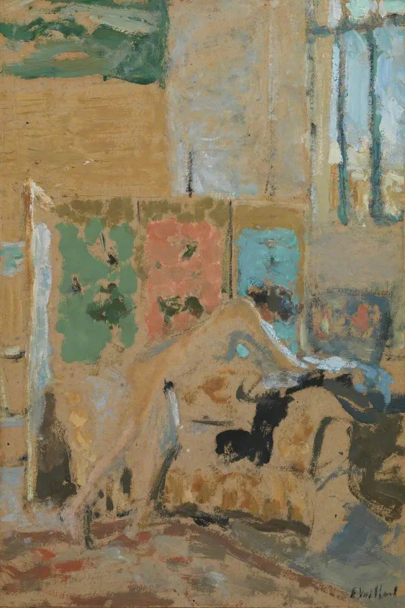Intérieur avec écran - Édouard Vuillard - Alpha Reproduction