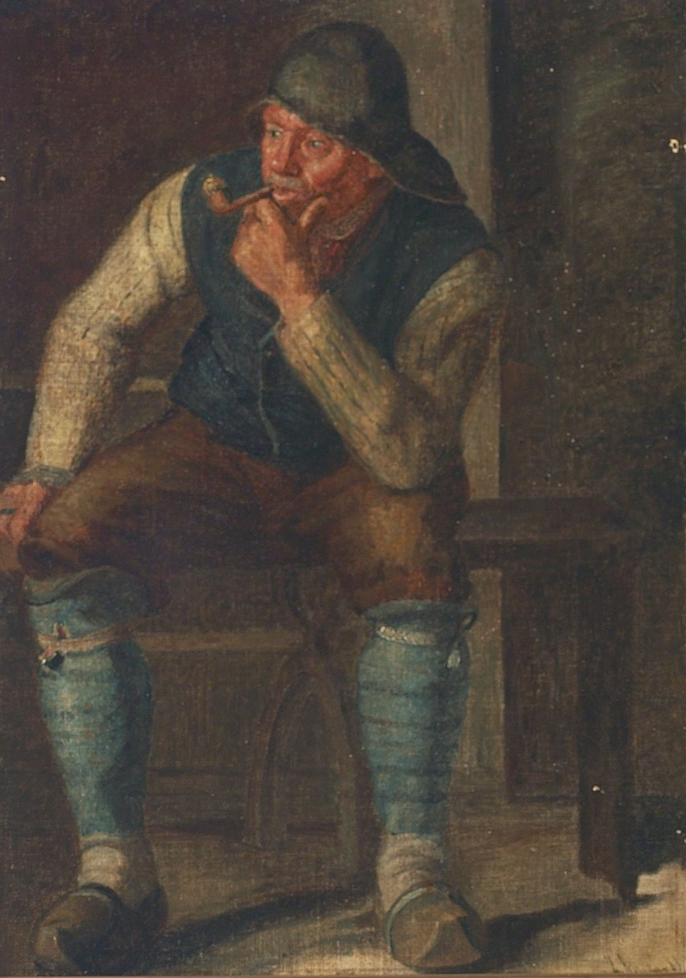 Intérieur avec un pêcheur. - Michael Peter Ancher - Alpha Reproduction