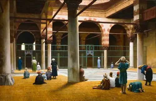 Intérieur d'une mosquée - Jean-Léon Gérôme image 1 tableau peint à l’huile sur toile
