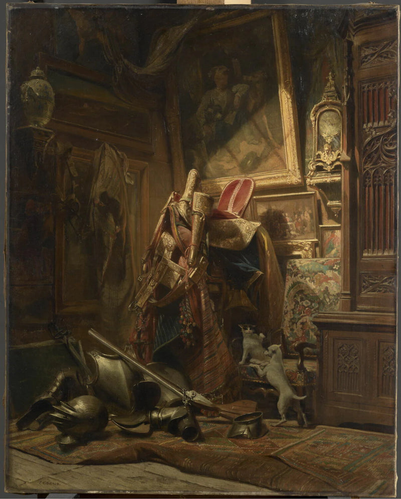 Intérieur, dit aussi Panoplies et harnais orientaux - Charles Giraud