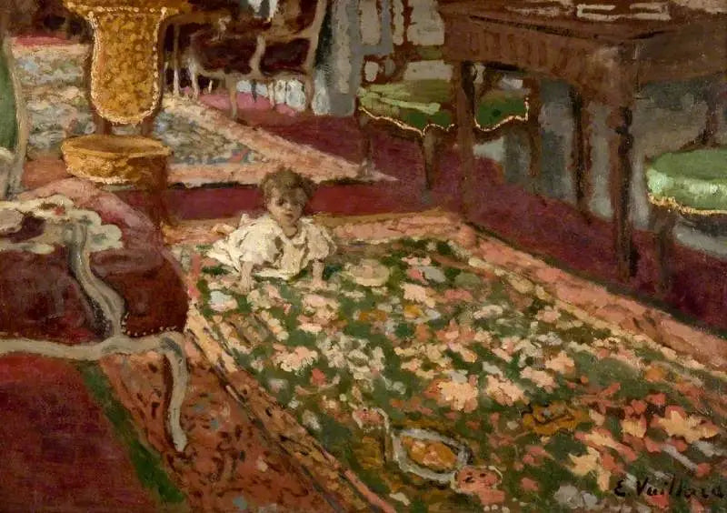 Intérieur: Le salon - Édouard Vuillard - Alpha Reproduction
