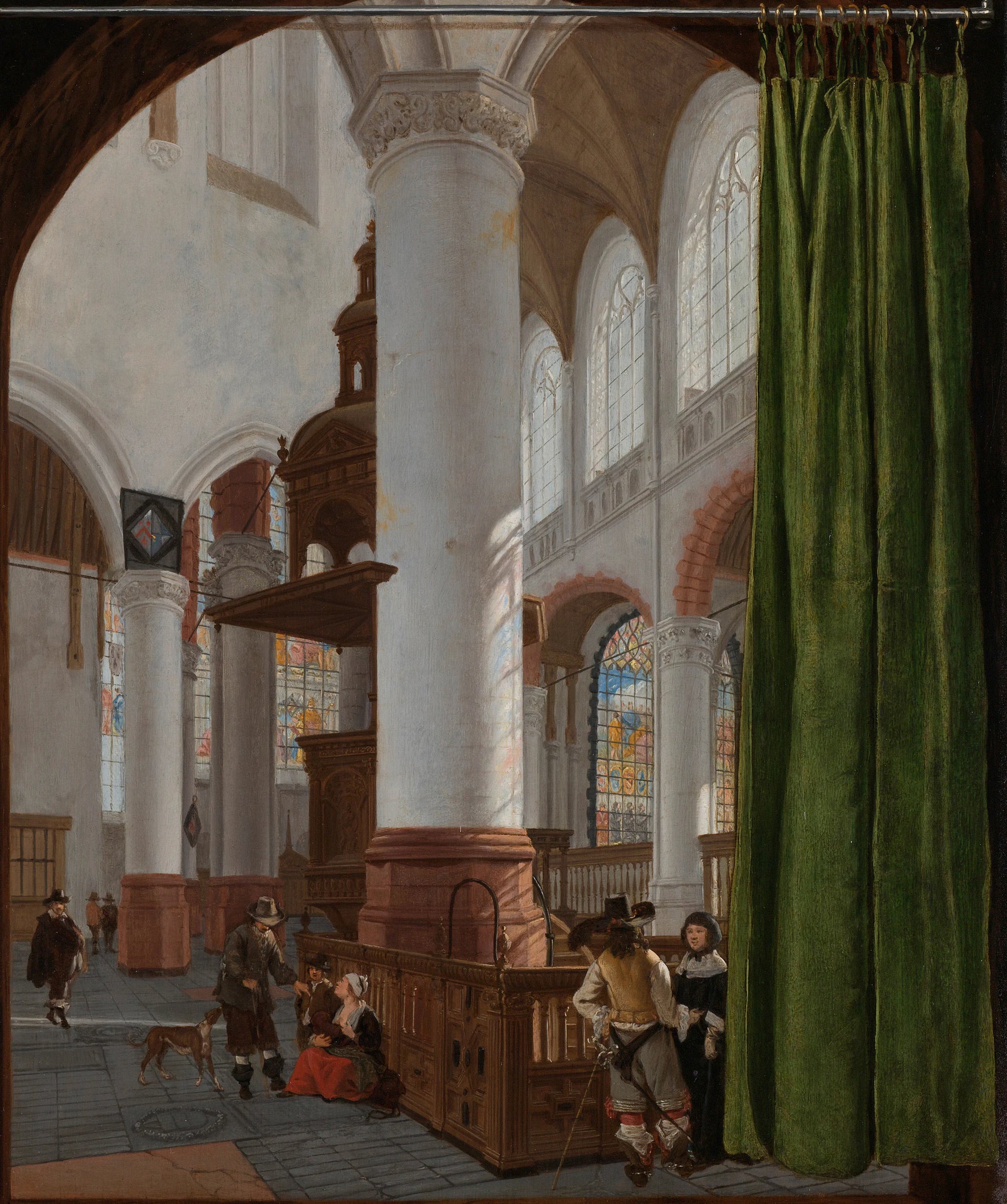 Intérieur de l'Oude Kerk à Delft - Gerard Houckgeest