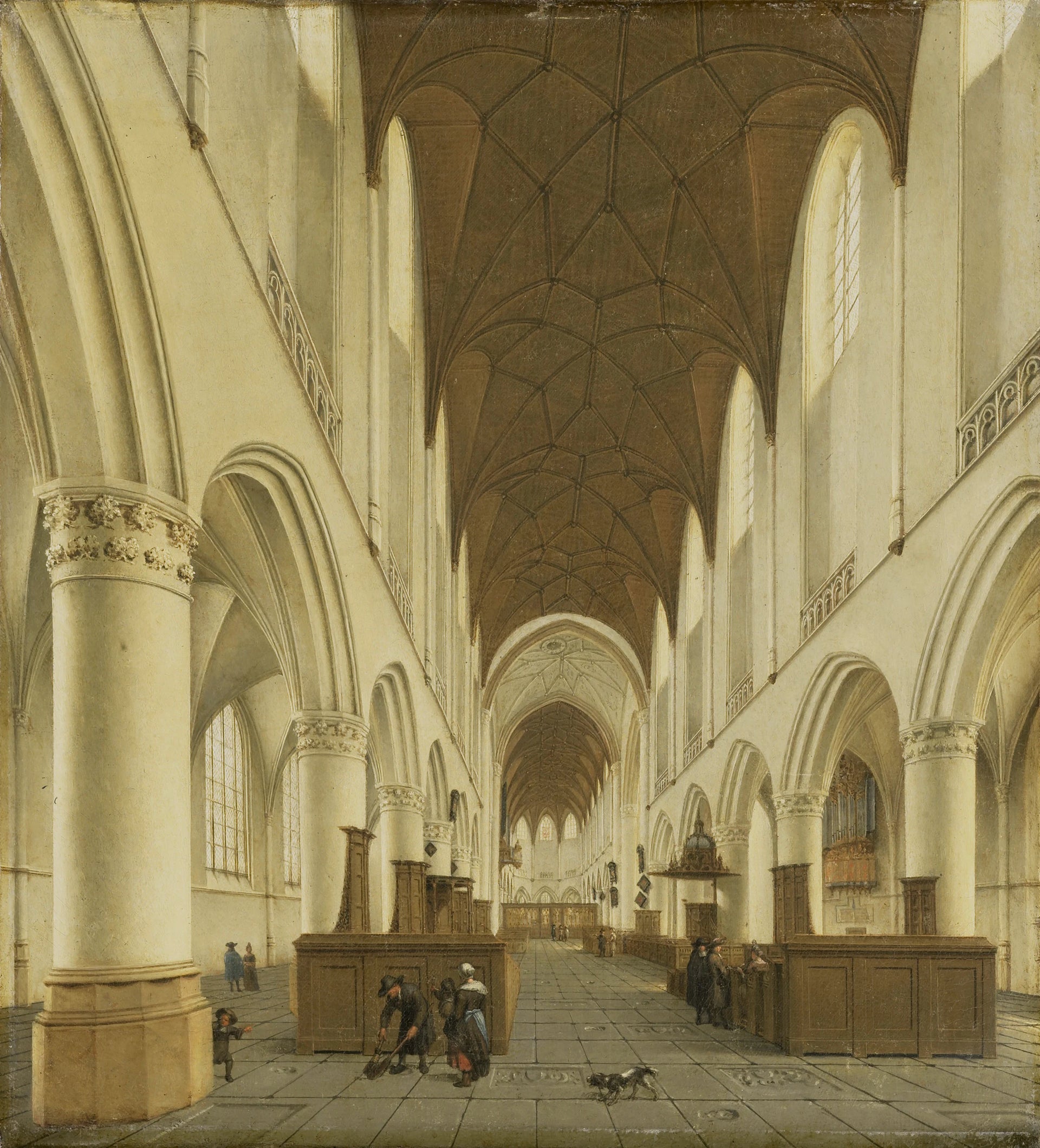 L'intérieur du Sint Bavokerk à Haarlem - Isaack van Nickele
