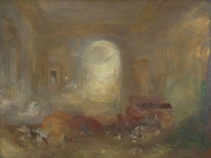 داخل منزل عظيم: غرفة الرسم، قلعة إيست كاوز - ج. م. و. تيرنر