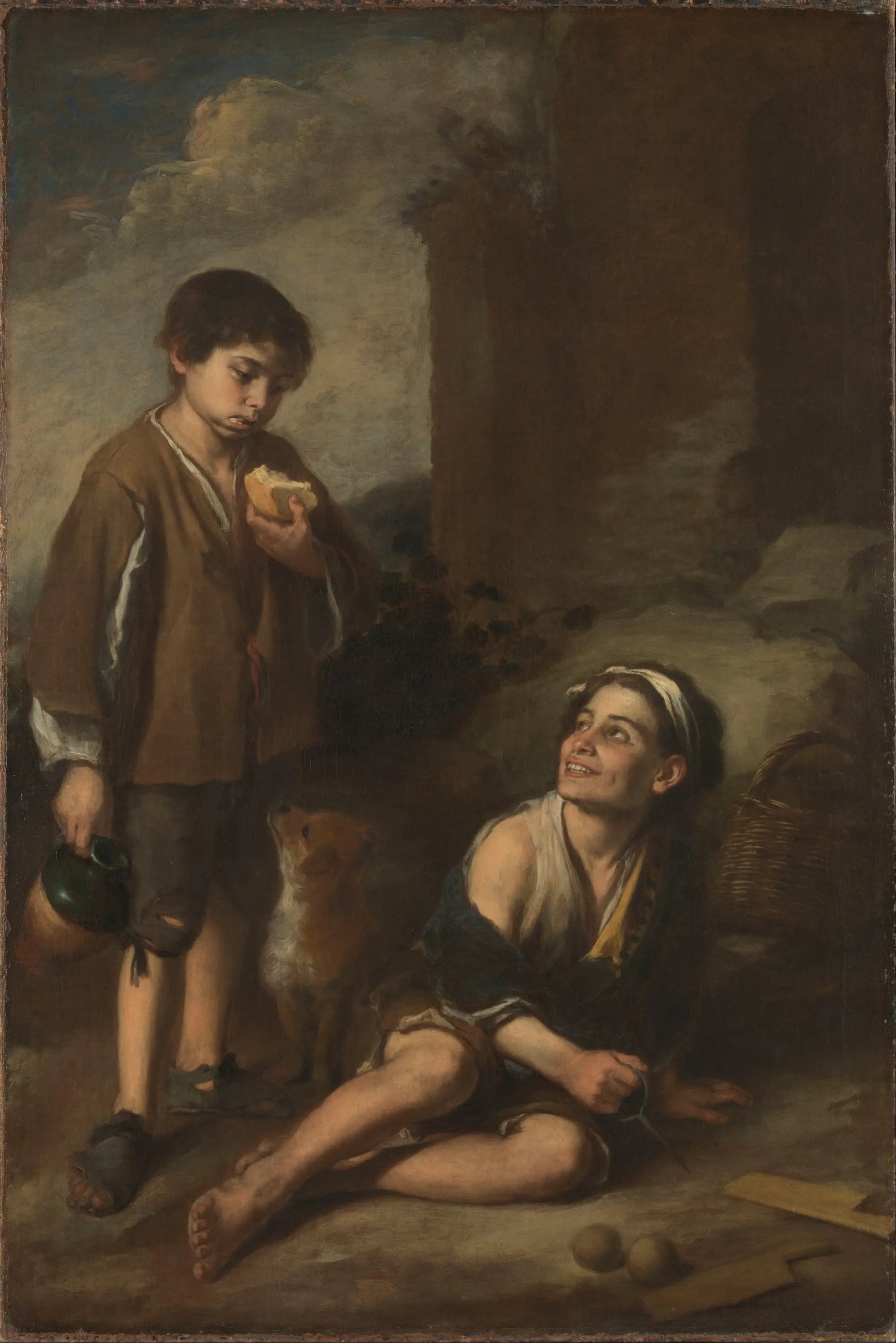 Invitation à une partie d'Argolla - Bartolomé Esteban Murillo image 1 tableau peint à l’huile sur toile