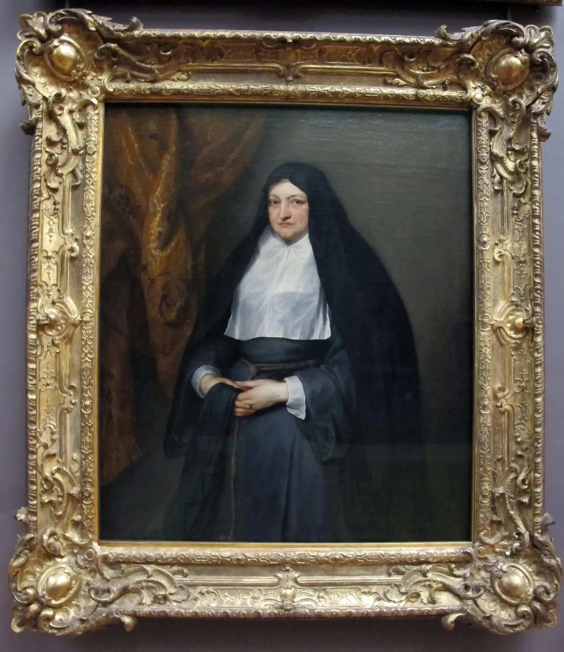 Isabelle Claire Eugénie d'Autriche, régente des Pays-Bas, en habit de clarisse - Antoine van Dyck image 1 reproduction artisanale de tableau