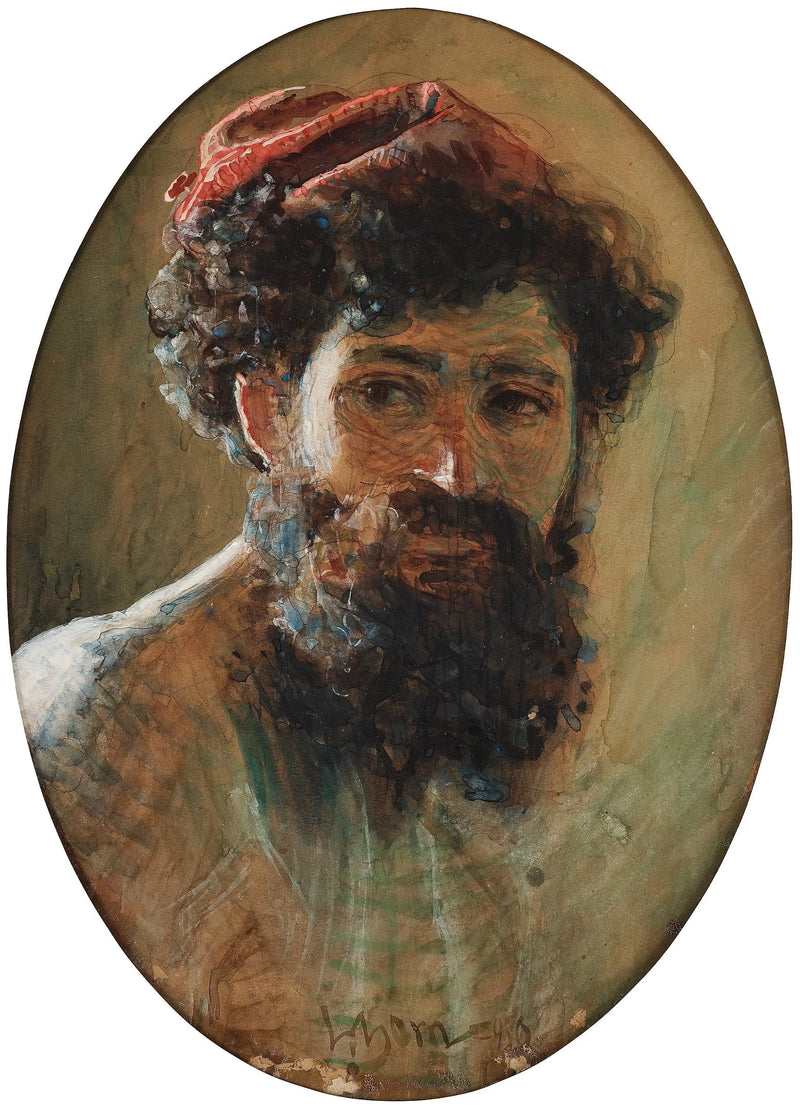 إيطالي مع قبعة حمراء - أندرس زورن