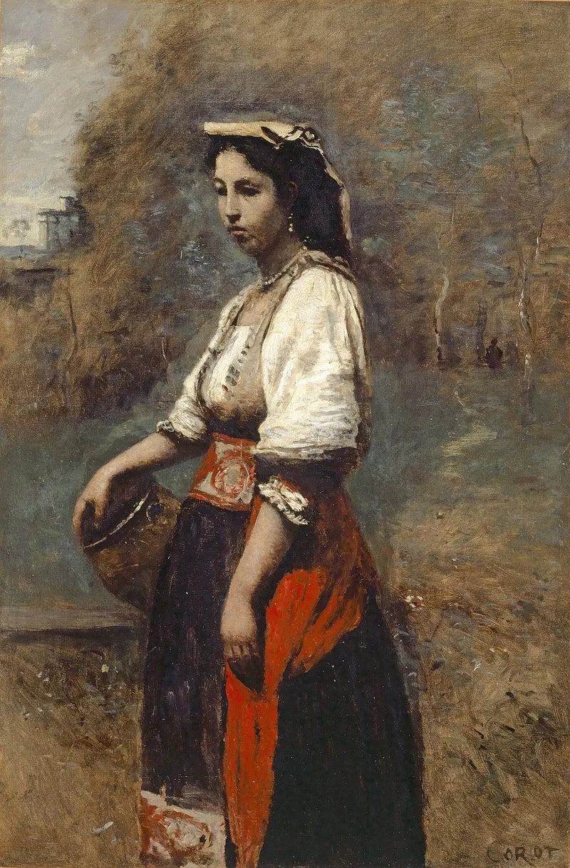 إيطالية عند النافورة - جان-باتيست كميل كورو