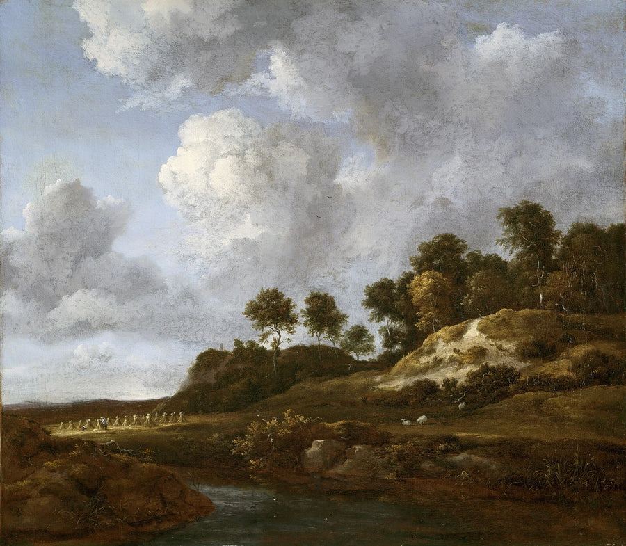 Paysage avec champs de céréales de Boston - Jacob van Ruisdael
