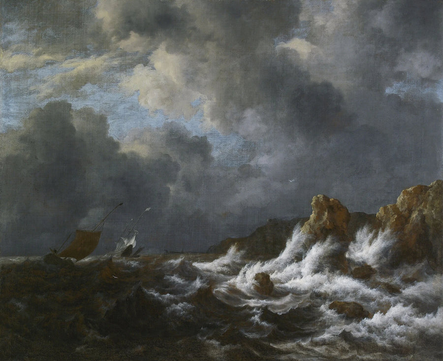 Vue de la côte de Norvège, peinture de Jacob van Ruisdael