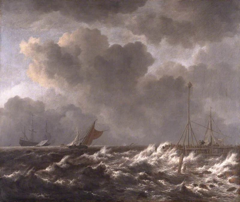 Tempête au large de la côte hollandaise, peinture de Jacob van Ruisdael