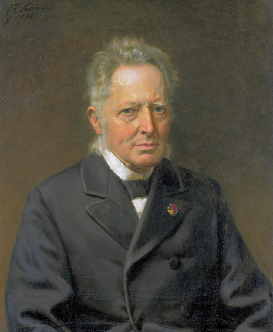 Jan Heemskerk Azn (1818-97). Ministre de l'Intérieur. Effectué l'ouverture du Rijksmuseum le 13 juillet 1885 - Johan Heinrich Neuman