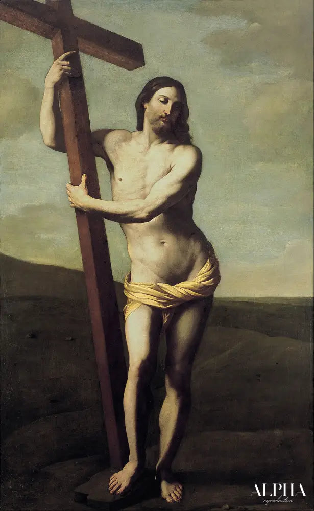 Jésus-Christ avec la croix - Guido Reni Reproductions de tableaux à la peinture à l’huile