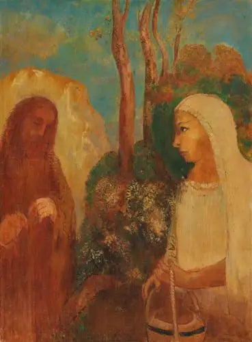 يسوع والسامرية - أوديلون ريدون