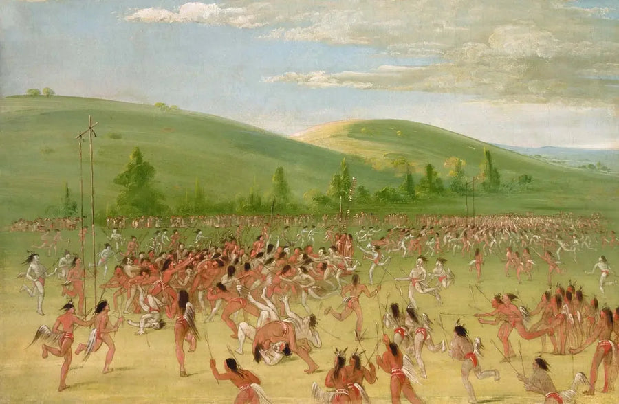 لعبة كرة الشوكتاو: كرة في الهواء - جورج كاتلين