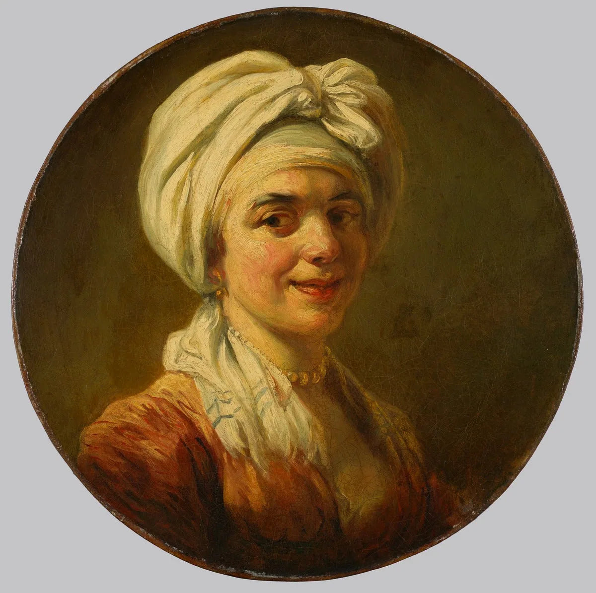 Jeune Femme au turban - François-André Vincent image 1 tableau peint à l’huile sur toile