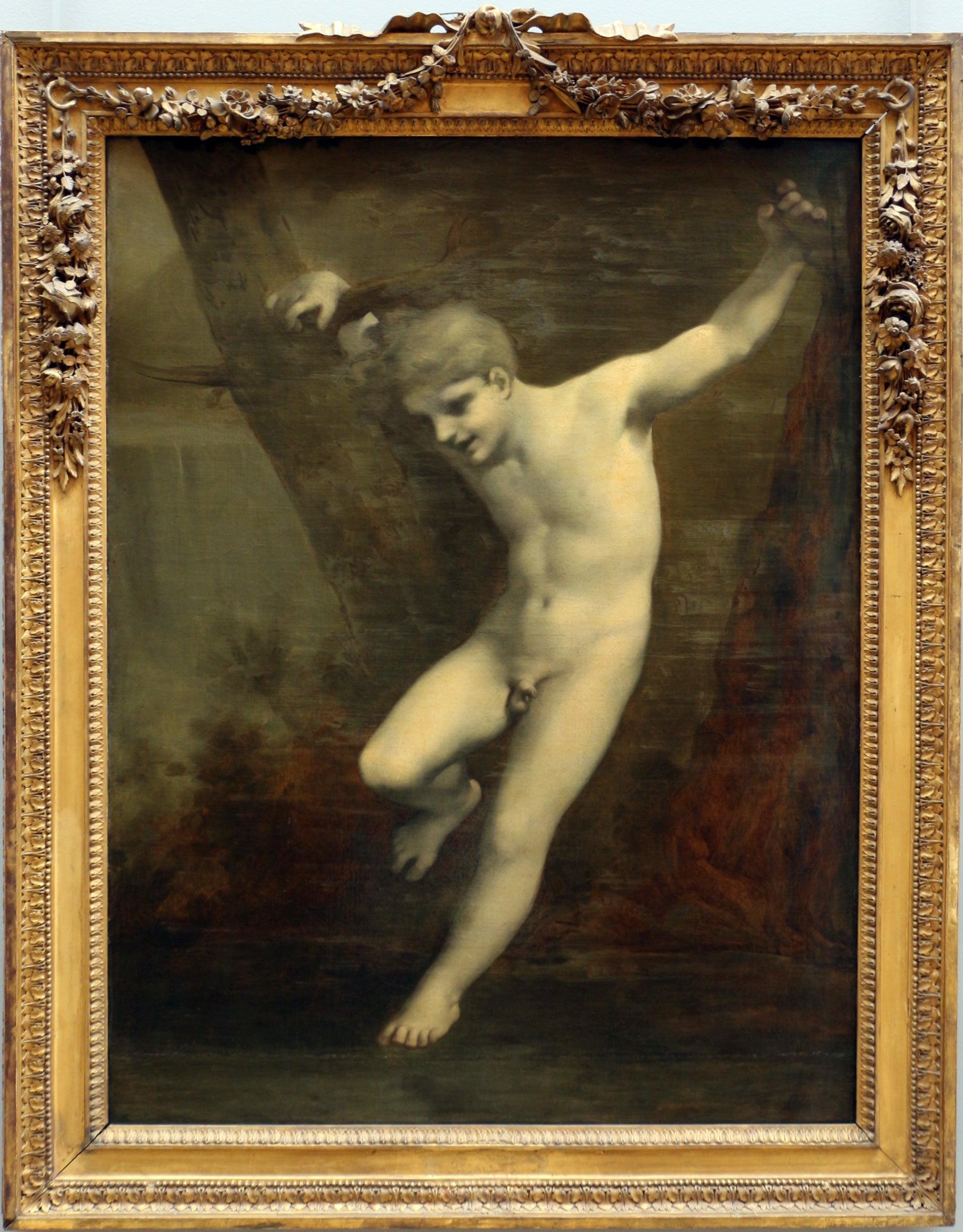Jeune Zéphire se balançant au dessus de l'eau - Pierre-Paul Prud'hon image 1 copie de tableau peinte à la main