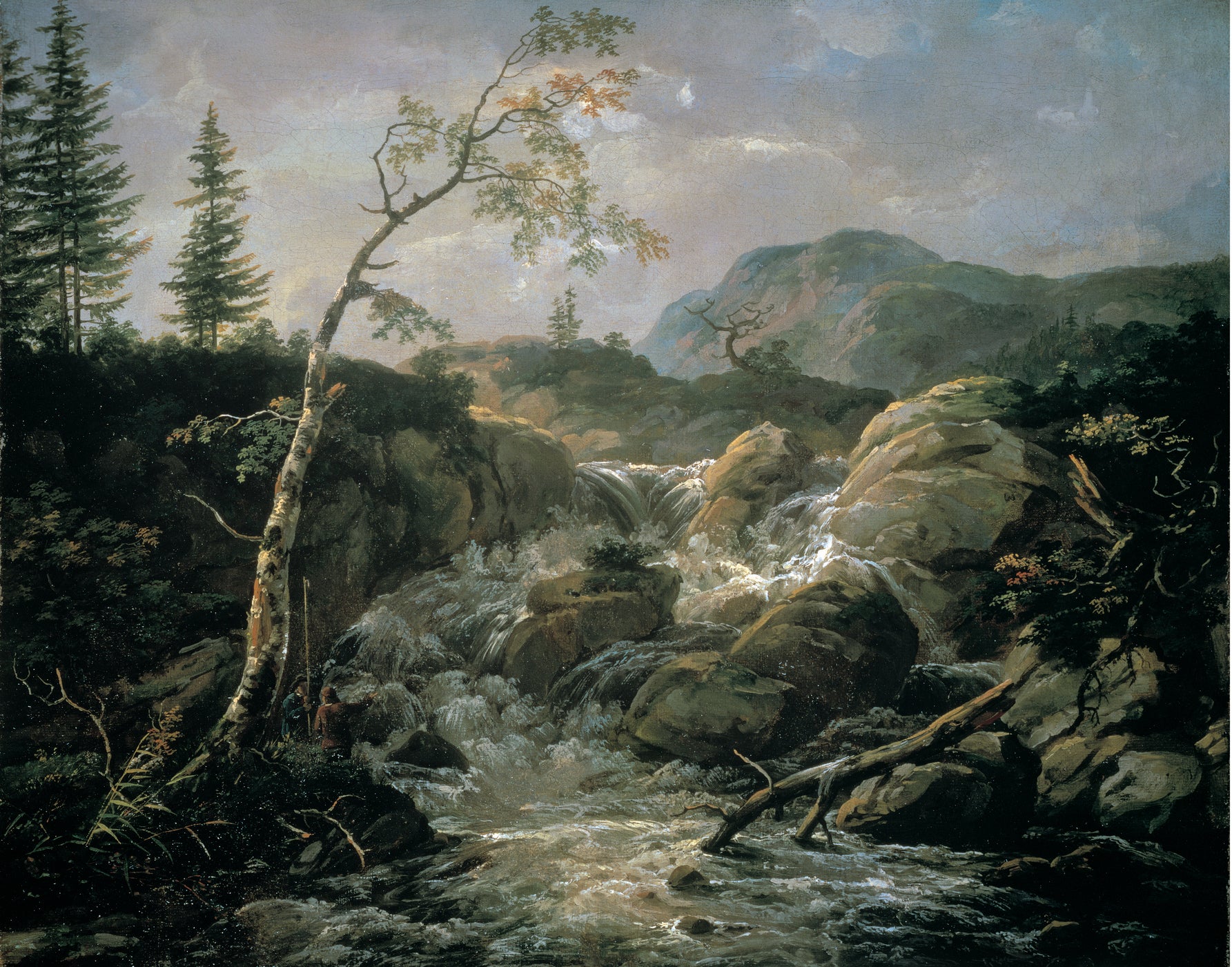 Paysage norvégien avec cascade - Johan Christian Dahl