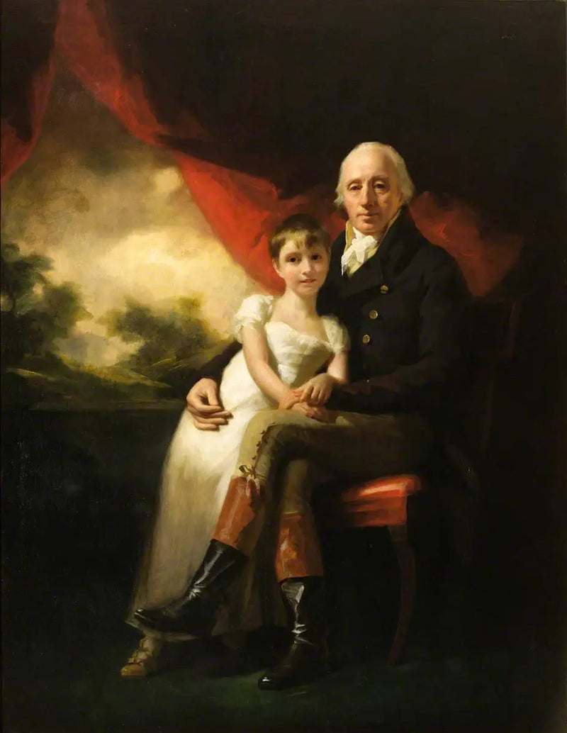 جون ستيرلينج دي كيپندافي (1742–1816) وابنته الصغرى، جان ويليليما (1804–1859) - هنري ريبورن