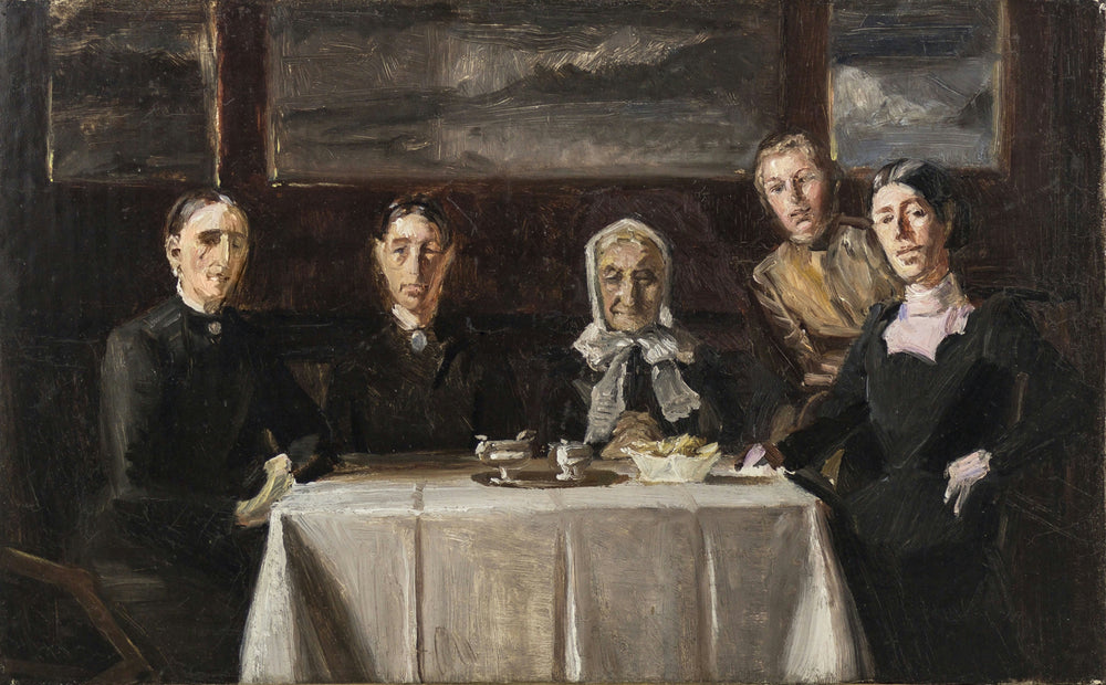 Jour de Noël 1900. Croquis de composition sans hommes. - Michael Peter Ancher - Alpha Reproduction