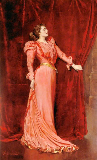 Reproduction du tableau « Julia Neilson-Terry (1868-1957), FRAM, dans le rôle de Drusilla Ives dans « The Dancing Girl » - John Collier » par Alpha Reproduction en peinture à l’huile