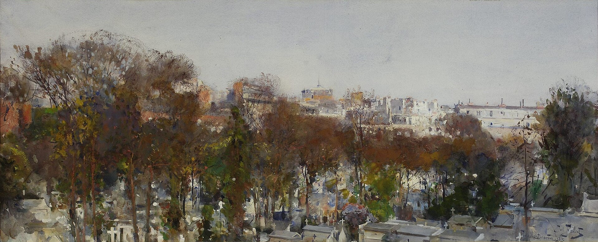 Montmartre Cemetery in Paris - Julian Fałat
