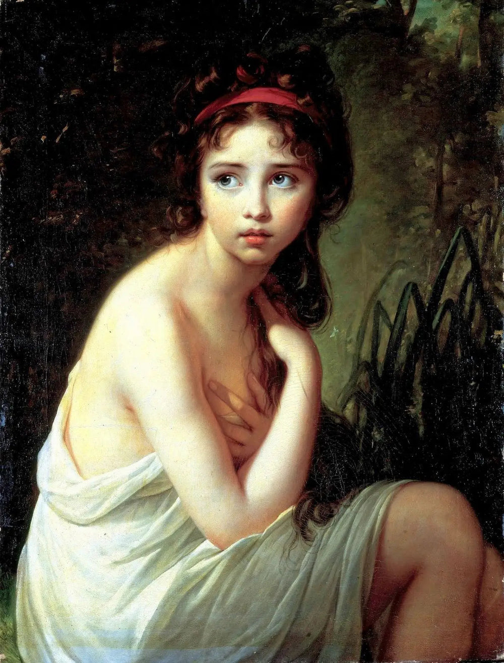 Julie Lebrun en baigneuse - Élisabeth Vigée Le Brun image 1 reproduction réalisée par Alpha Reproduction